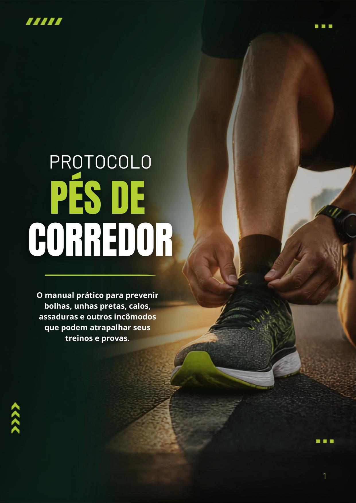Capa original do Protocolo Pés de Corredor